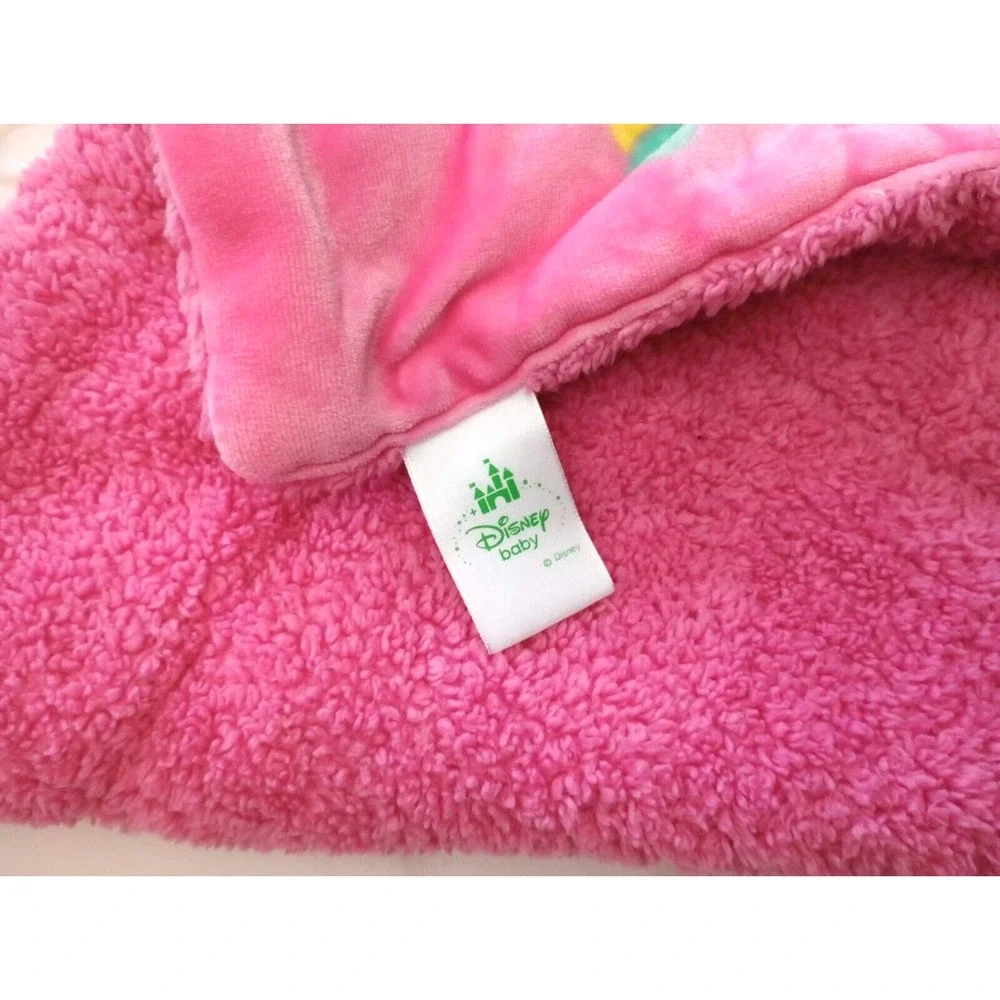 Disney‎ Baby Girl Pink Minnie Mouse Toys Plush Blanket Stars Thick Sherpa Soft